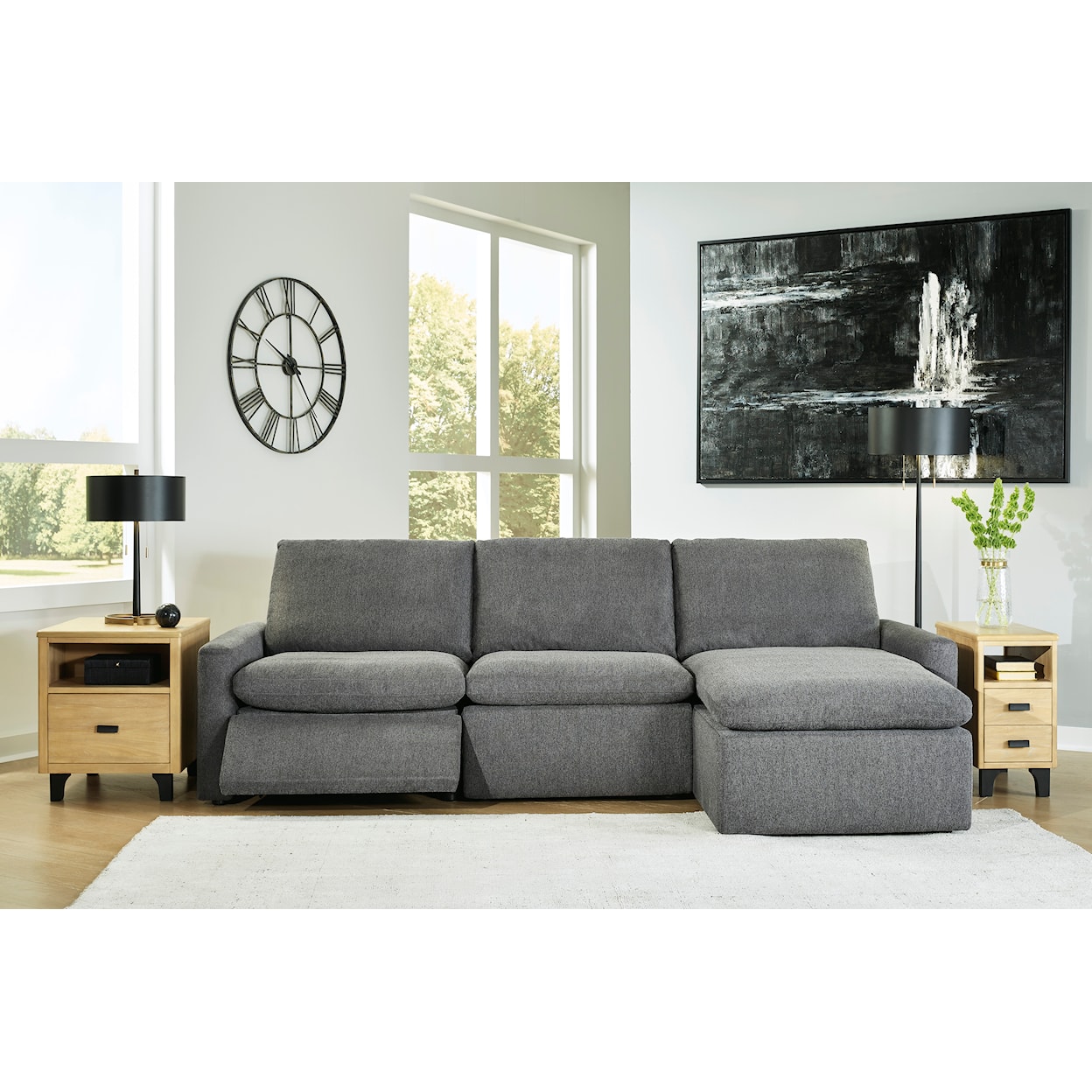 Signature Design by Ashley Hartsdale 3-Piece Power Reclining Sectional