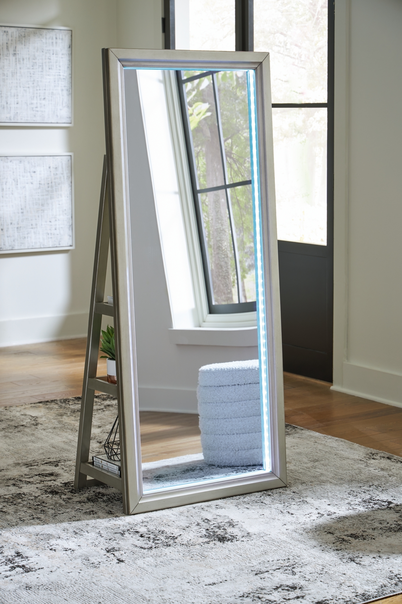 Signature Design by Ashley Evesen Floor Standing Mirror/Storage