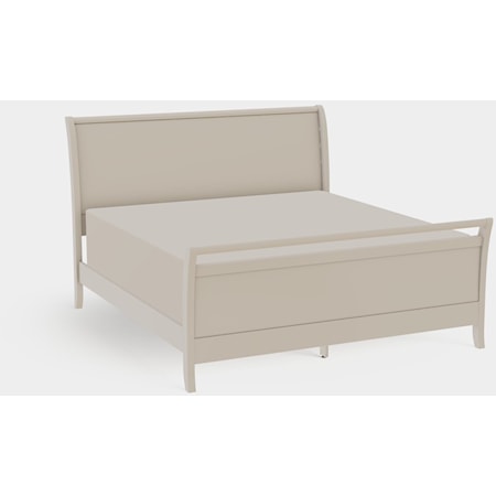 Adrienne King Sleigh Bed with High Footboard