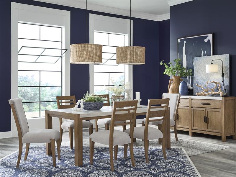 4-Door Marble Top Sideboard