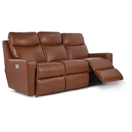 Power Reclining Sofa w/ Headrest &amp; Lumbar