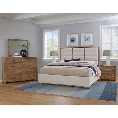 Upholstered Queen Panel Bed