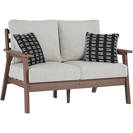 Outdoor Loveseat with Cushion