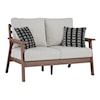 Ashley Furniture Signature Design Emmeline Outdoor Loveseat with Cushion