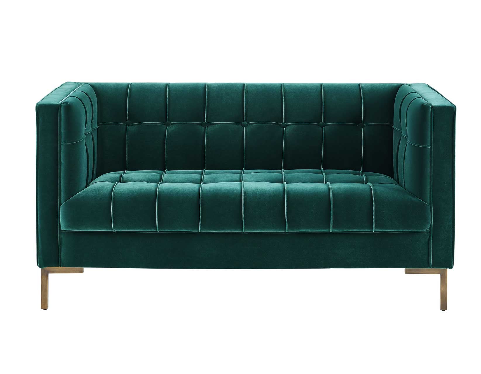 Green Velvet Loveseat