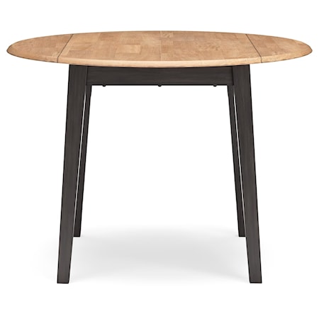 Round Drm Drop Leaf Table