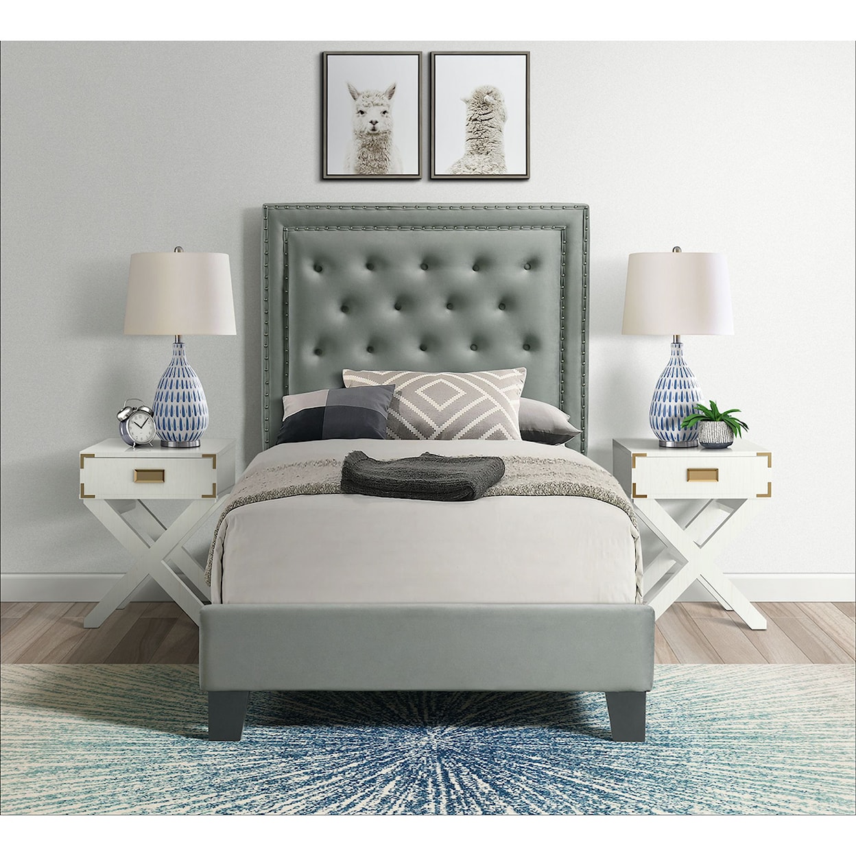 Elements International Tiffany Twin Bed