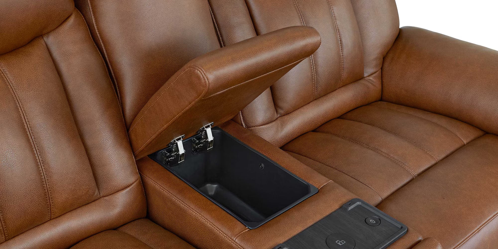 Bassett Club Level - Benson Benson Power Reclining Loveseat w/ Console