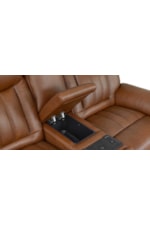 Bassett Club Level - Benson Benson Power Reclining Loveseat w/ Console