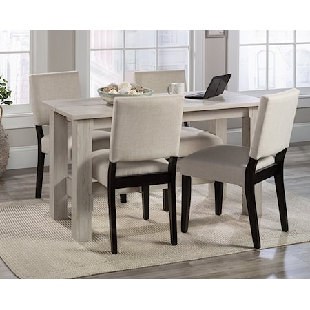 Farmhouse Kitchen Dining Table - Chalked Chestnut