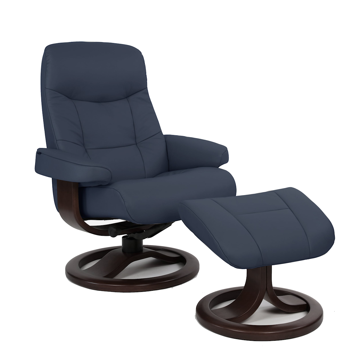 Fjords by Hjellegjerde Classic Comfort Collection Muldal R Large Manual Recliner W/ Footstool