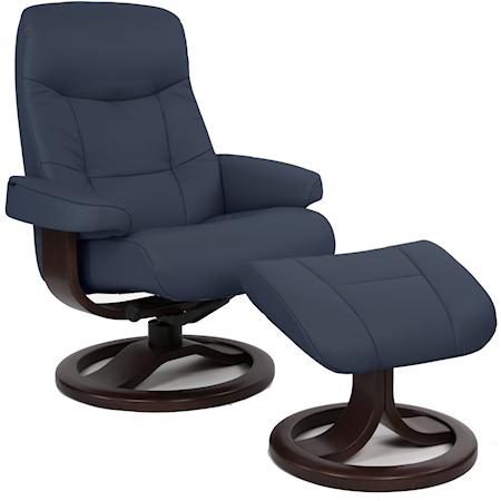 Muldal R Large Manual Recliner W/ Footstool