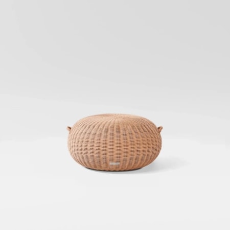 29" Round Woven Pouf