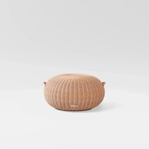 Juno 29" Round Woven Pouf