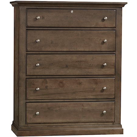 Rustic 5-Drawer Chest