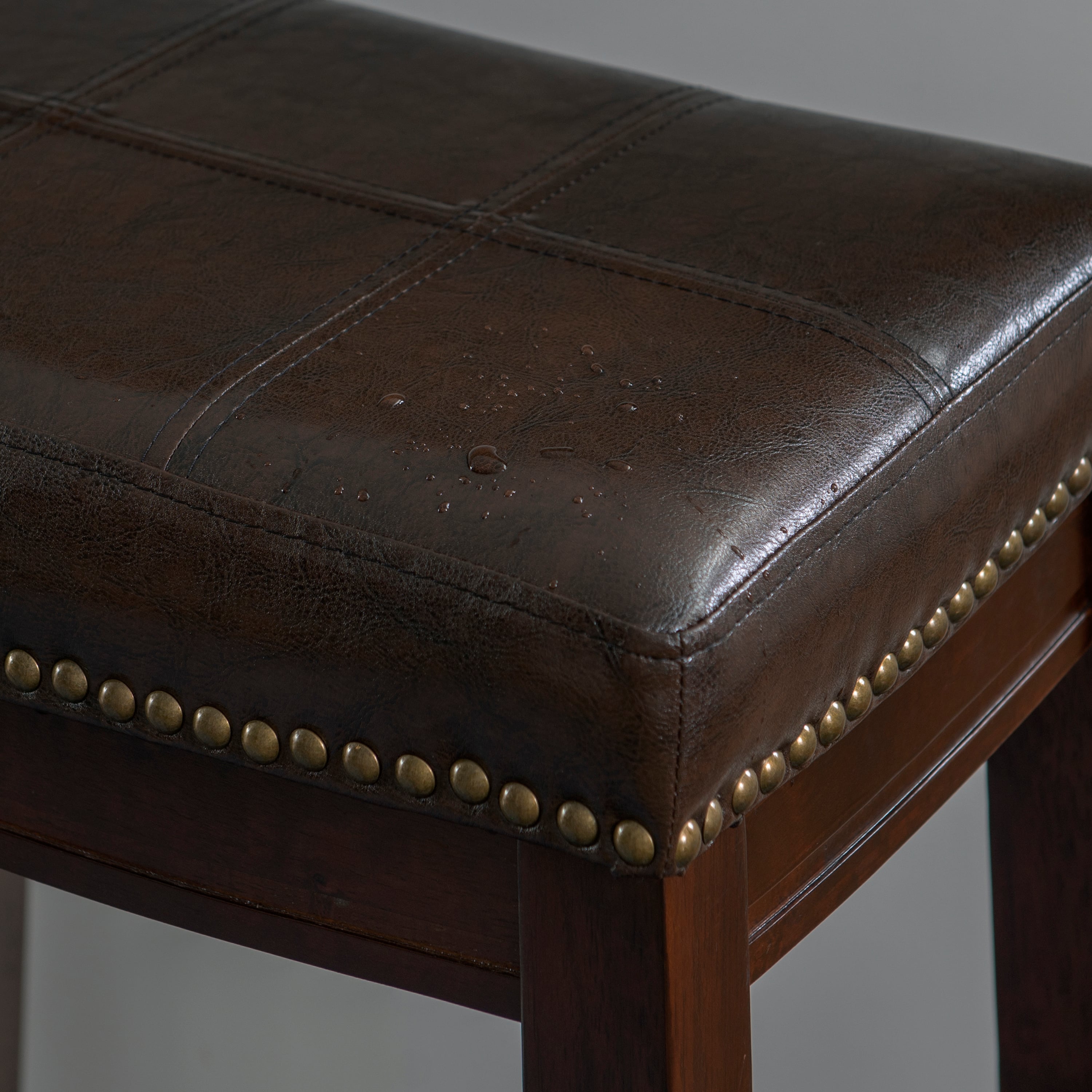Linon Claridge Upholstered Counter Stool