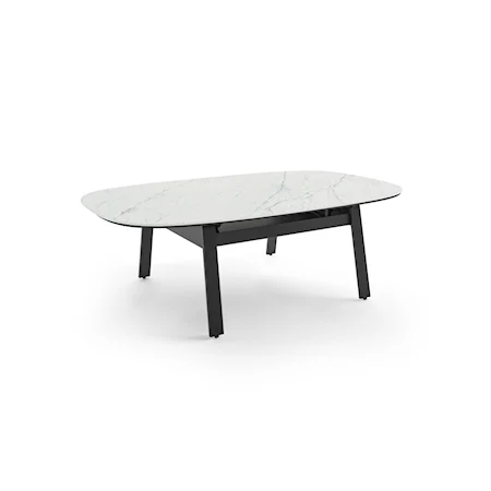 Contemporary Lift Top Coffee Table with Porcelain Top