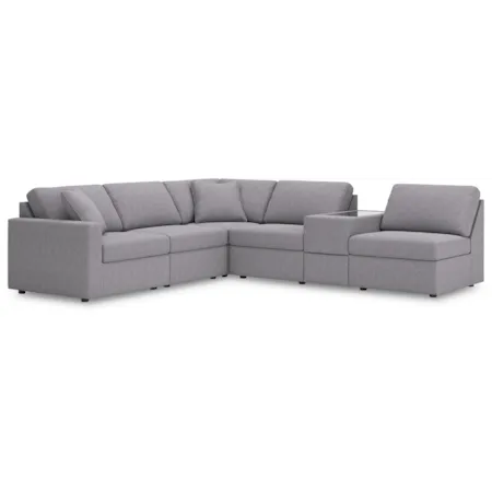6-Piece Sectional Console