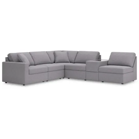6-Piece Sectional Console
