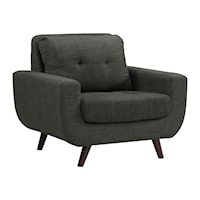 Contemporary Upholstered Chair with Tufting