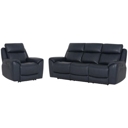 Power Reclining Sofa and Recliner Set