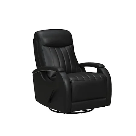 Casual Swivel Glider Recliner with Track Arms