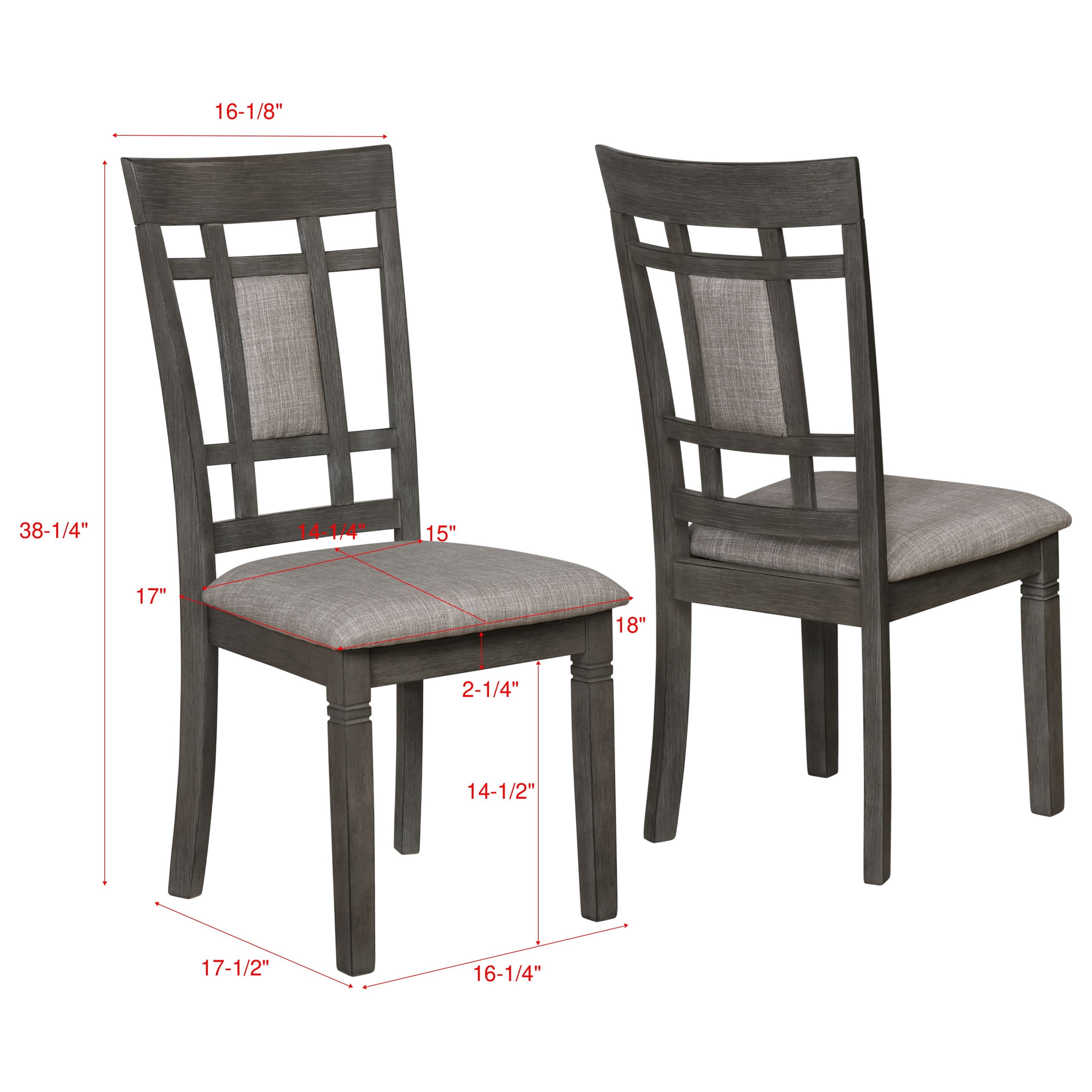 Crown Mark Paige 6-Piece Table and Chair Set with Bench