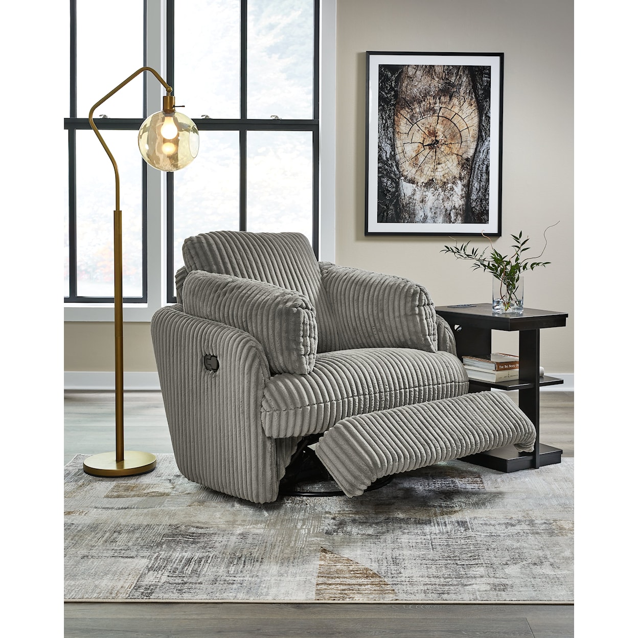 Signature Design by Ashley Tie-Breaker Swivel Glider Recliner