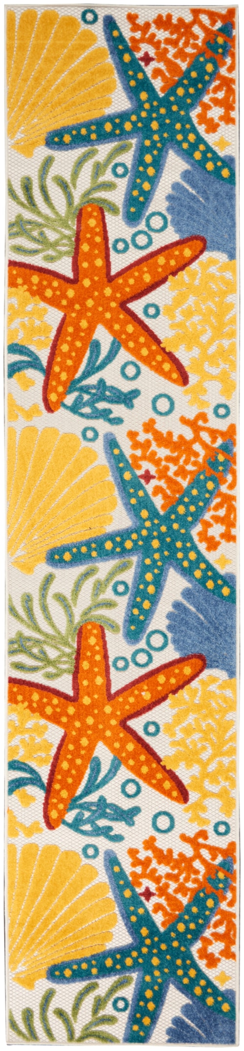 2'3" x 10' Multicolor Runner Rug