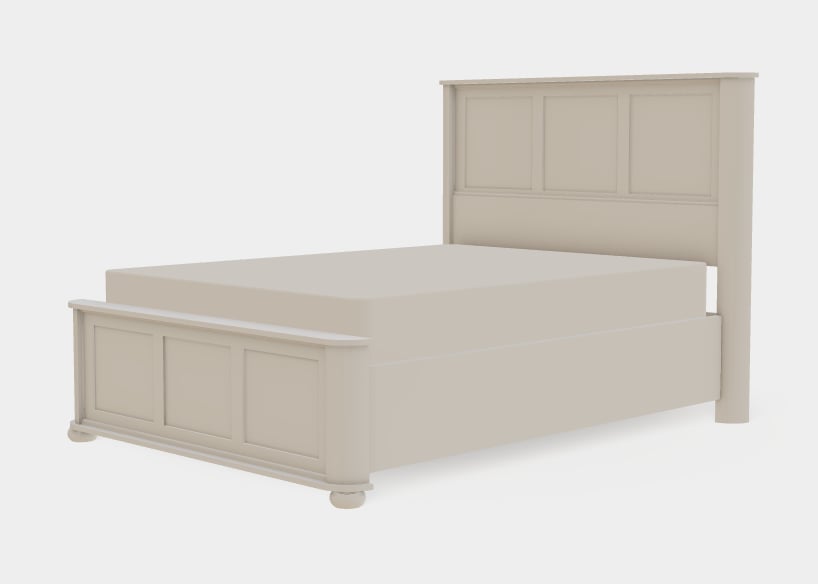 Queen Panel Bed Left Drawerside