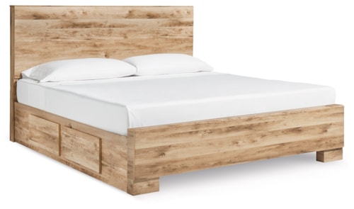 Queen Panel Bed With 2 Side Storage
