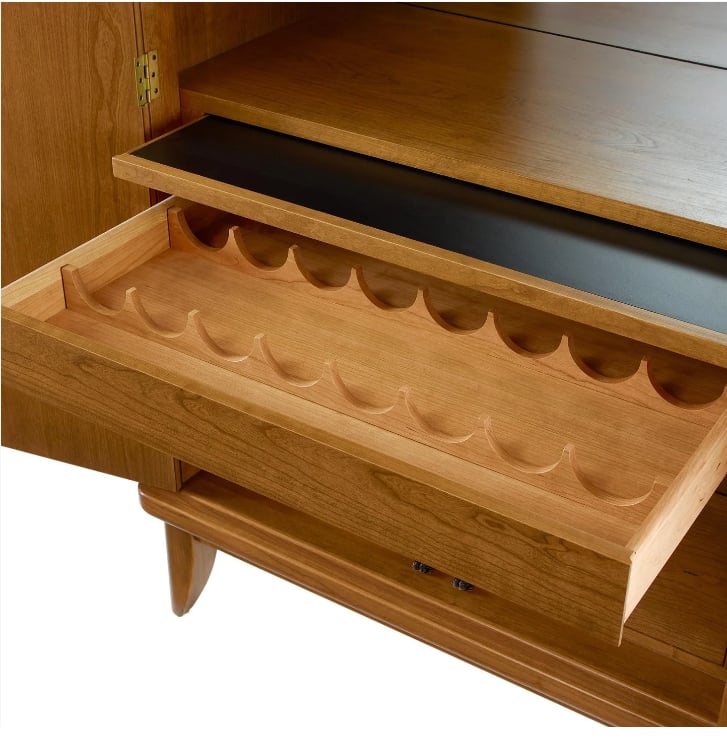 Stickley Martine Arced Bar Cabinet