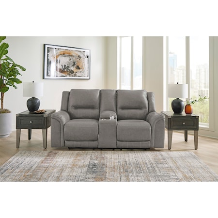 Power Reclining Loveseat w/ Console