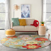 Nourison Fantasy 7'6" Round  Rug