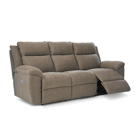 Power Reclining Sofa w/ Headrest &amp; Lumbar