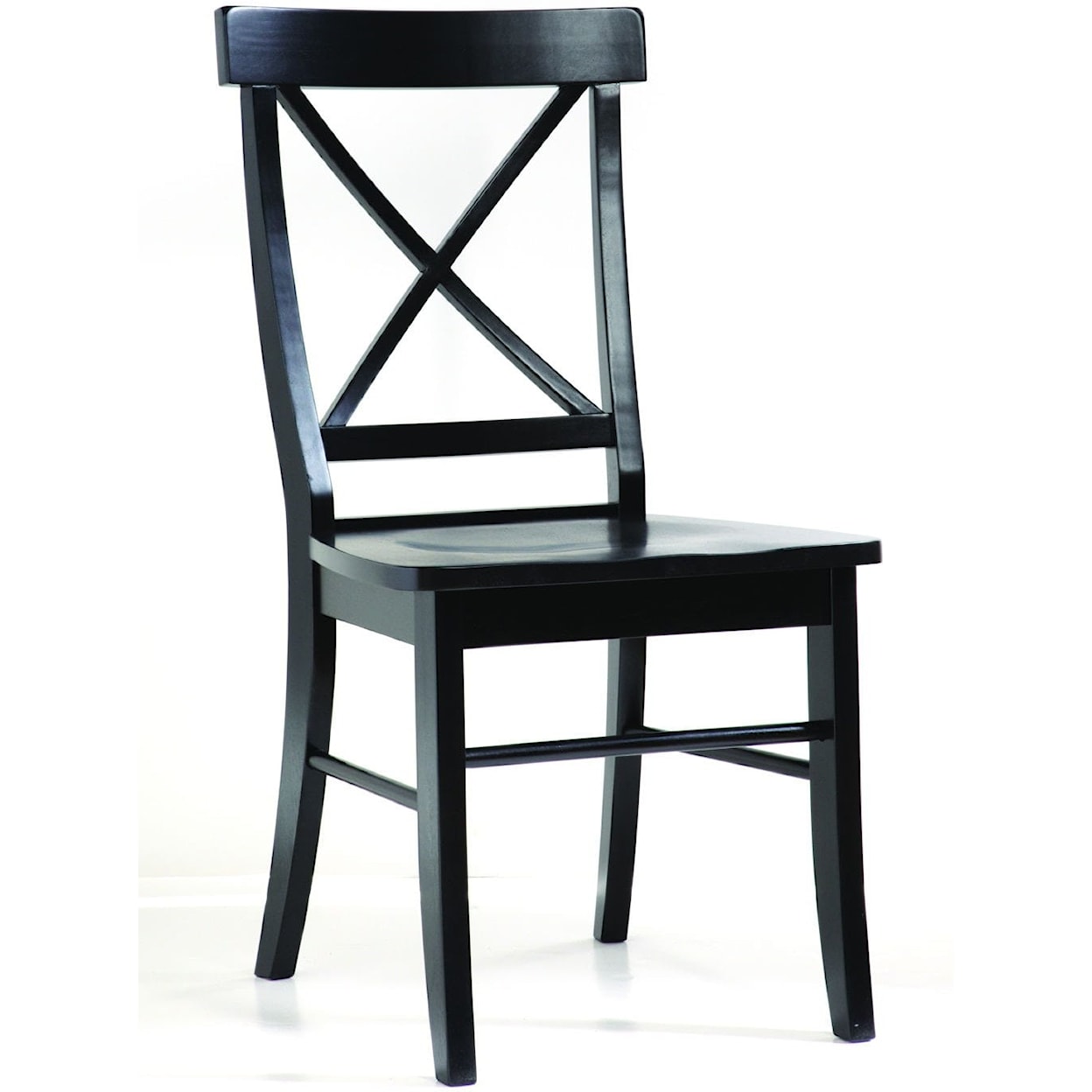 John Thomas Dining Essentials X-Back Chair in Black