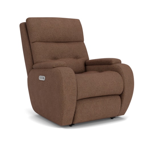 Transitional Power Recliner w/Power Headrest