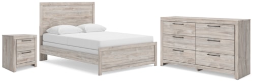 Queen Panel Bed, Dresser And Nightstand