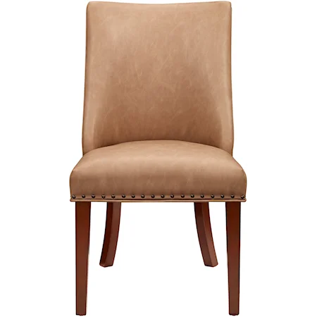 Dining Chair with Faux Leather Upholstery