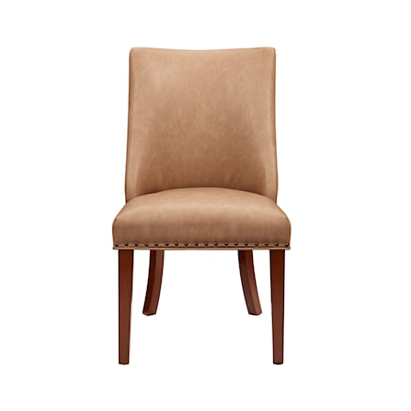 Dining Chair with Faux Leather Upholstery