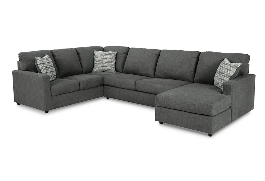 Edenfield 3-Piece Sectional with Chaise by Signature Design by Ashley at Furniture Fair - North Carolina
