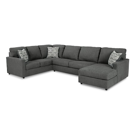 3-Piece Sectional with Chaise