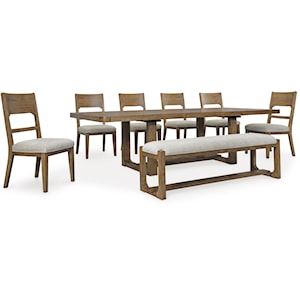 Ashley Furniture Signature Design Cabalynn 8-Piece Dining Set