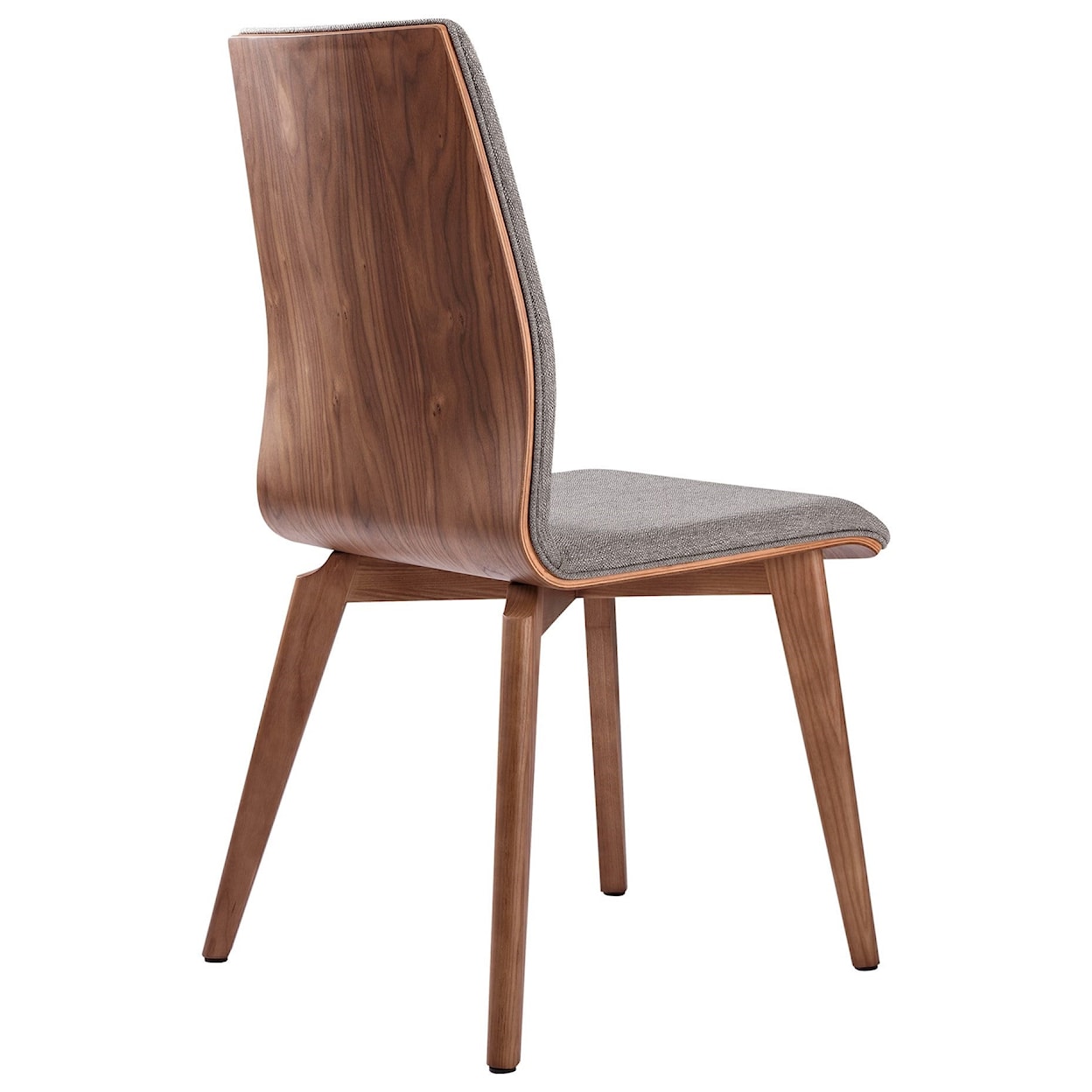 Armen Living Treviso Dining Chairs in Walnut Finish