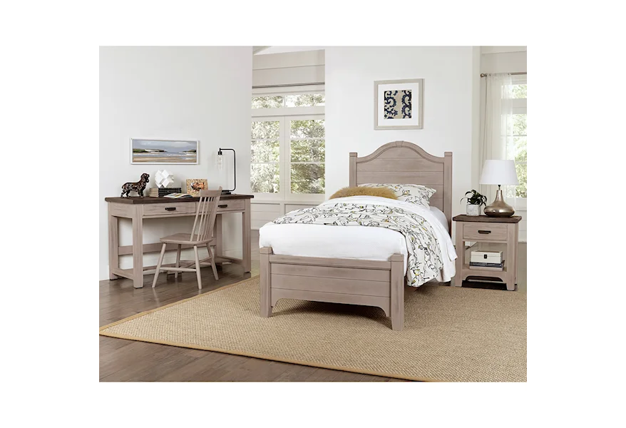 Bungalow Twin Bedroom Group by Laurel Mercantile Co. at Johnny Janosik