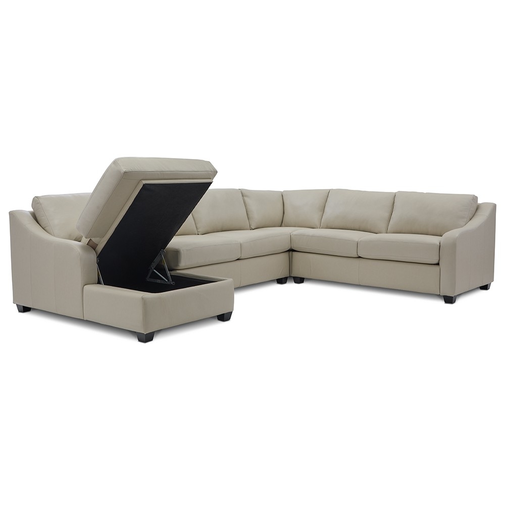 4-pc. L-Shape Sectional w/Storage Chaise