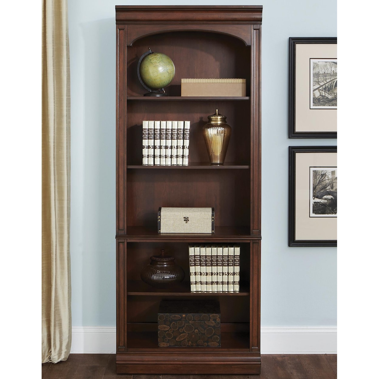 Liberty Furniture Brayton Manor Jr Executive 76-Inch Bookcase