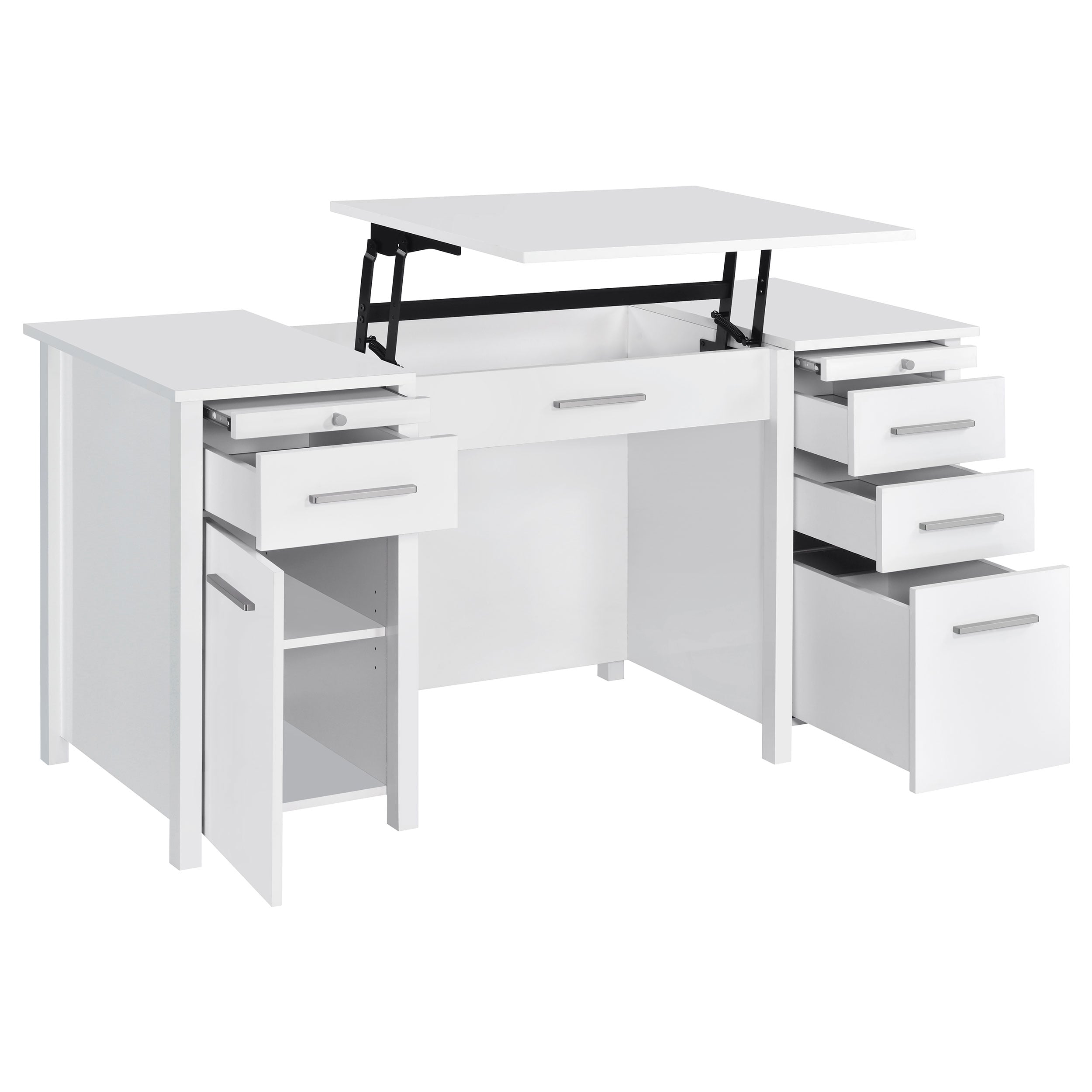 Dylan 60-Inch 4-Drawer Lift Top Office Desk