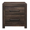 Global Furniture LINWOOD Dark Oak Nightstand