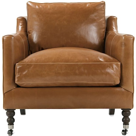 Transitional Leather Chair